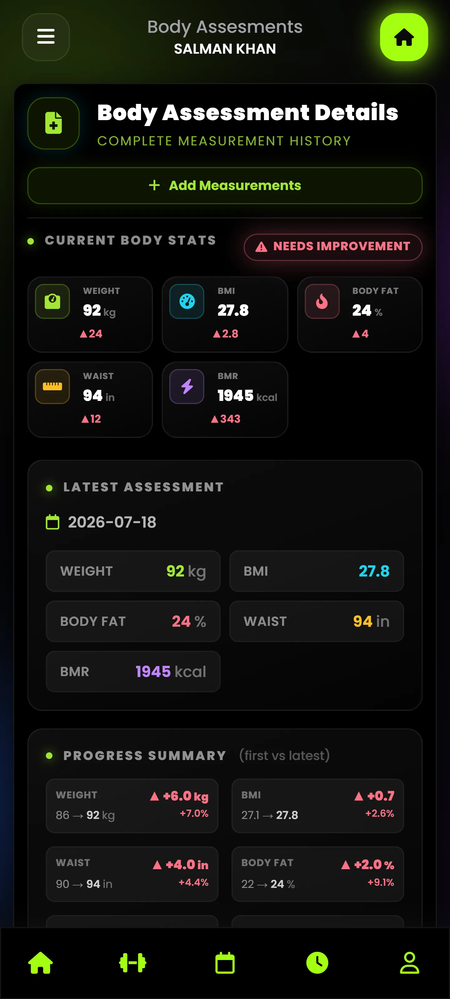 Gym ERP Mobile App Screen 16
