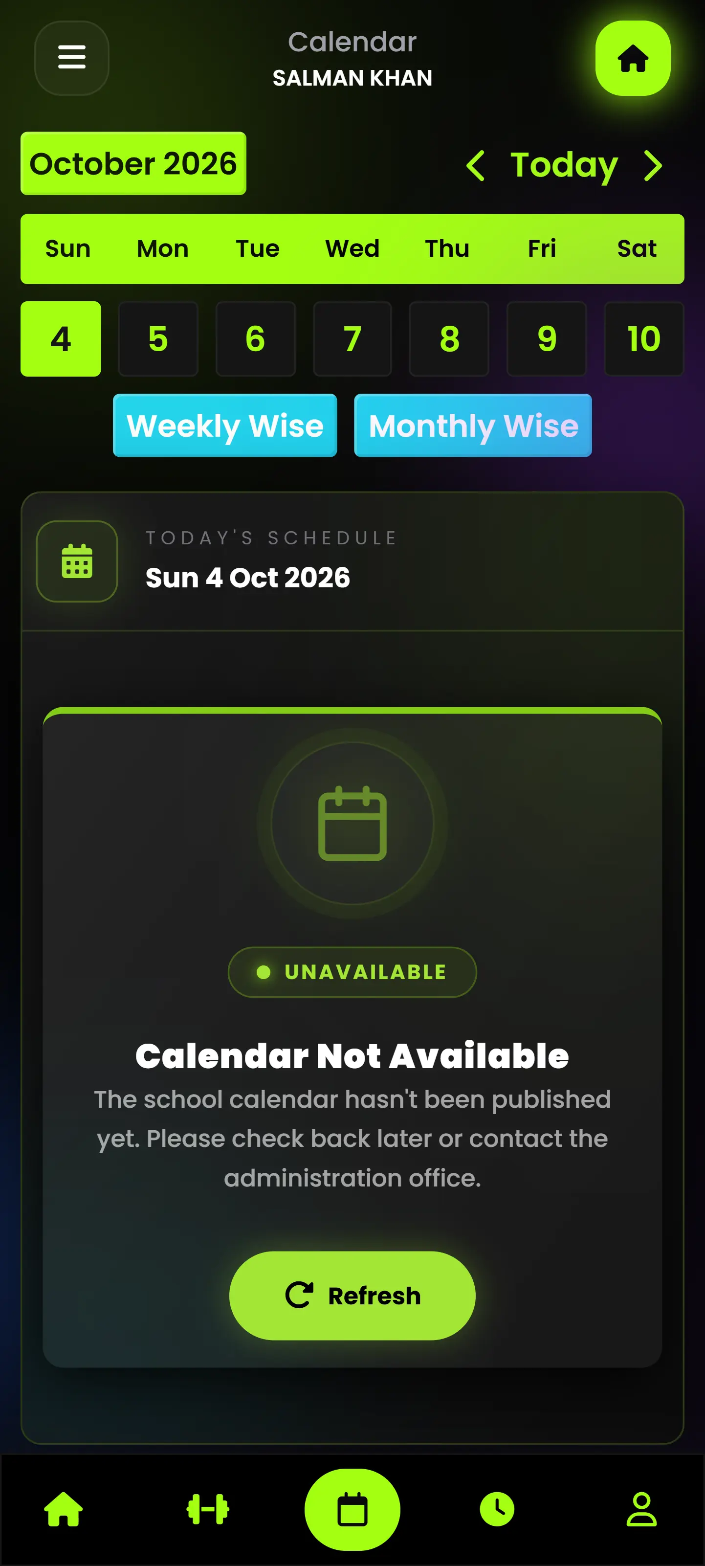 Gym ERP Mobile App Screen 6